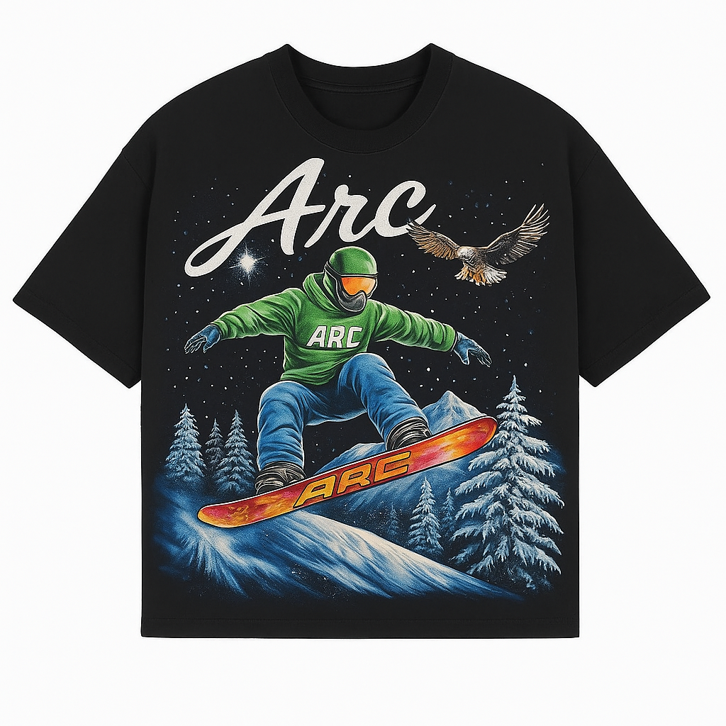 Arc snowboarder